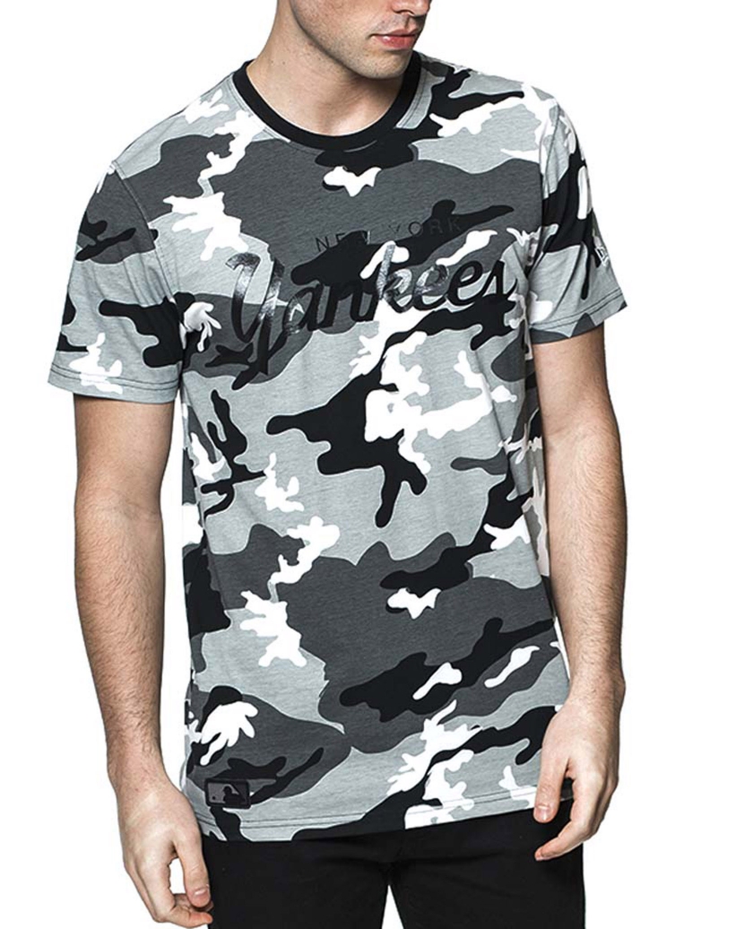 NEW ERA T-SHIRT NEW YORK YANKEES CAMO BLACK