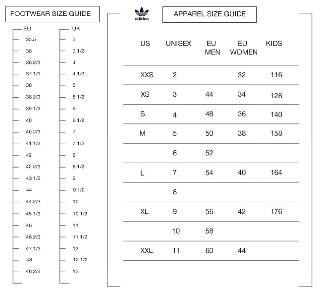 adidas deerupt size guide